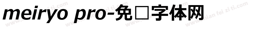 meiryo pro字体转换